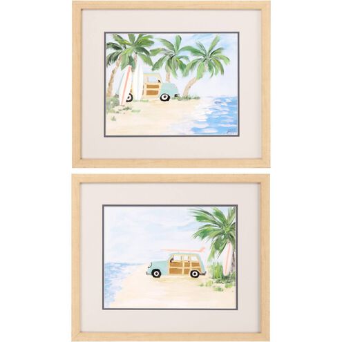 Waterside Collection Green Framed Art