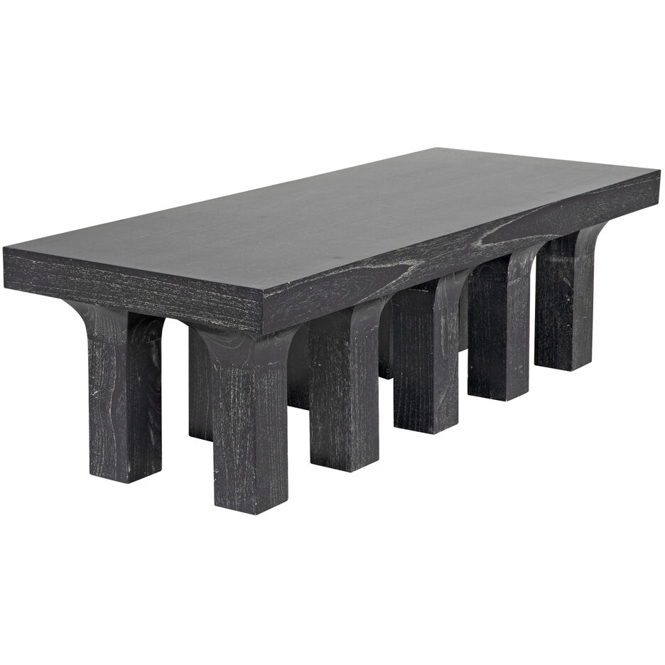Santos 60 X 24 inch Cinder Black Coffee Table