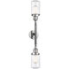 Franklin Restoration Dover LED 5 inch Polished Chrome Bath Vanity Light Wall Light in Clear Glass, Franklin Restoration