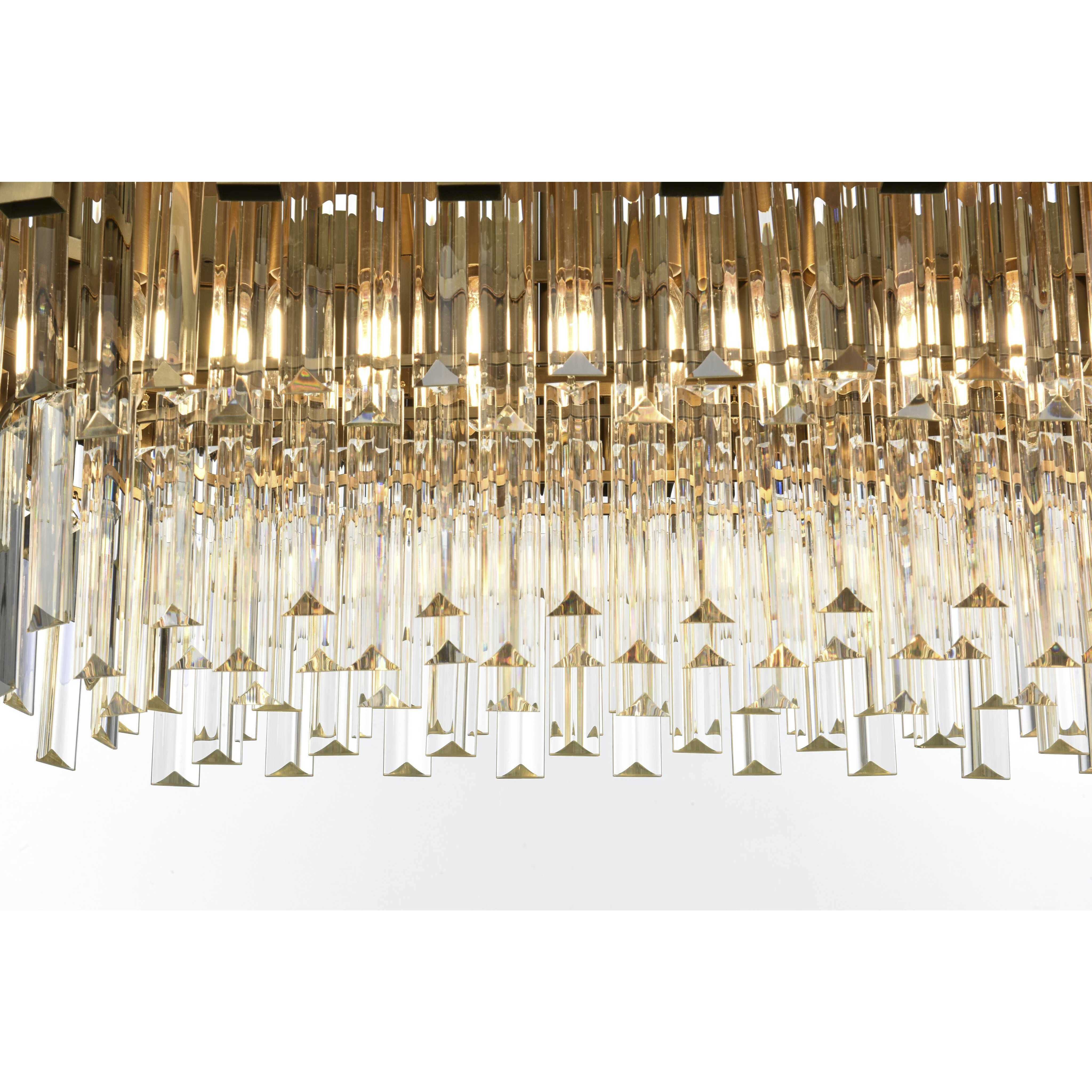 Willow 9 Light 14 inch Satin Gold Chandelier Ceiling Light