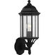 Sevier 1 Light 19.38 inch Black Outdoor Wall Lantern, Medium