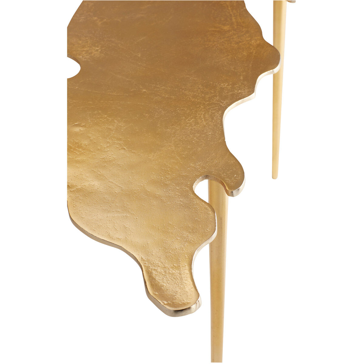 Atlas 42 X 18 inch Aged Gold Coffee Table