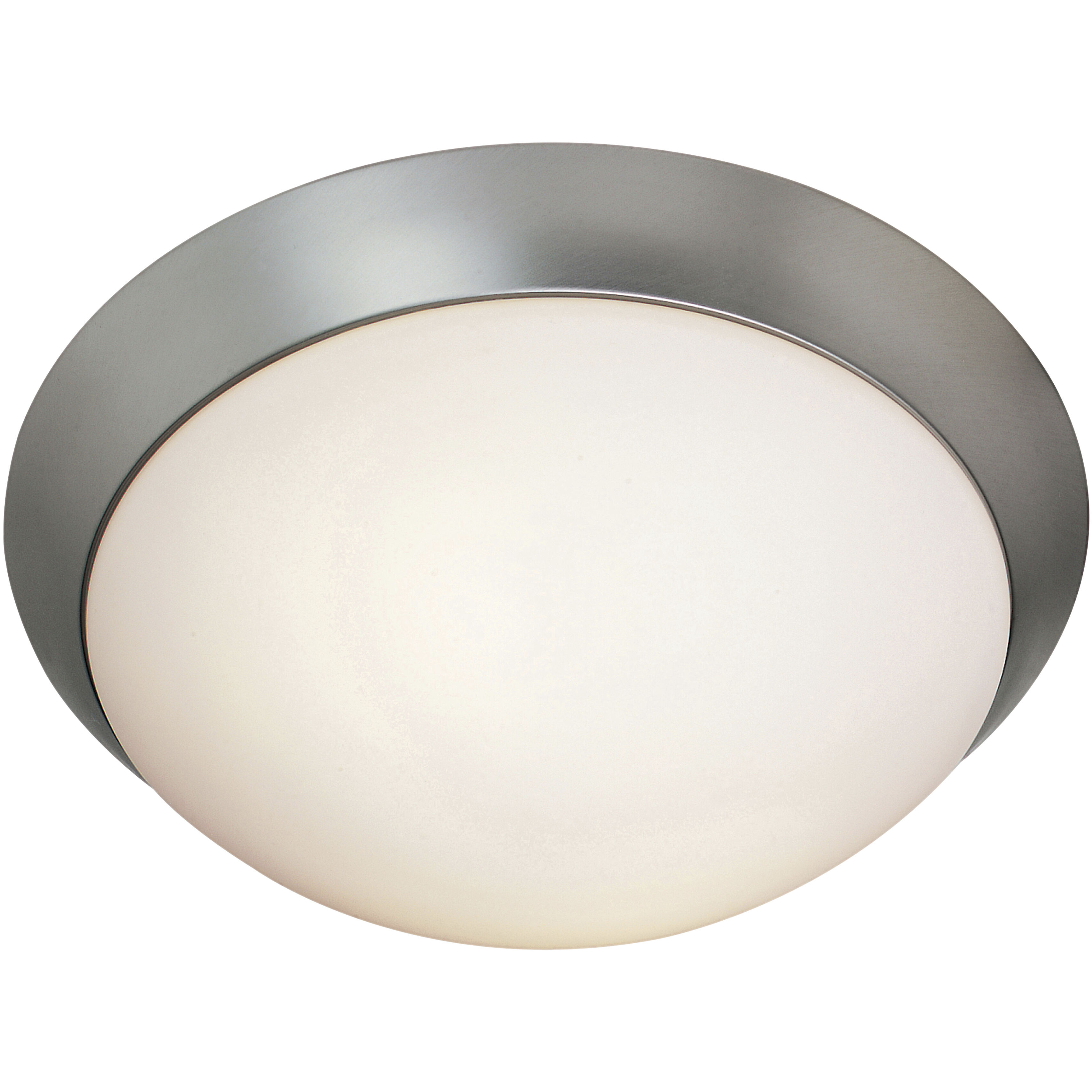 Cobalt 1 Light 11.25 inch Brushed Steel Flush Mount Ceiling Light