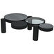 Trypo 68 X 42 inch Matte Black Coffee Table