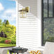 Crestlake 1 Light 9.5 inch Satin Gold Outdoor Wall Lantern