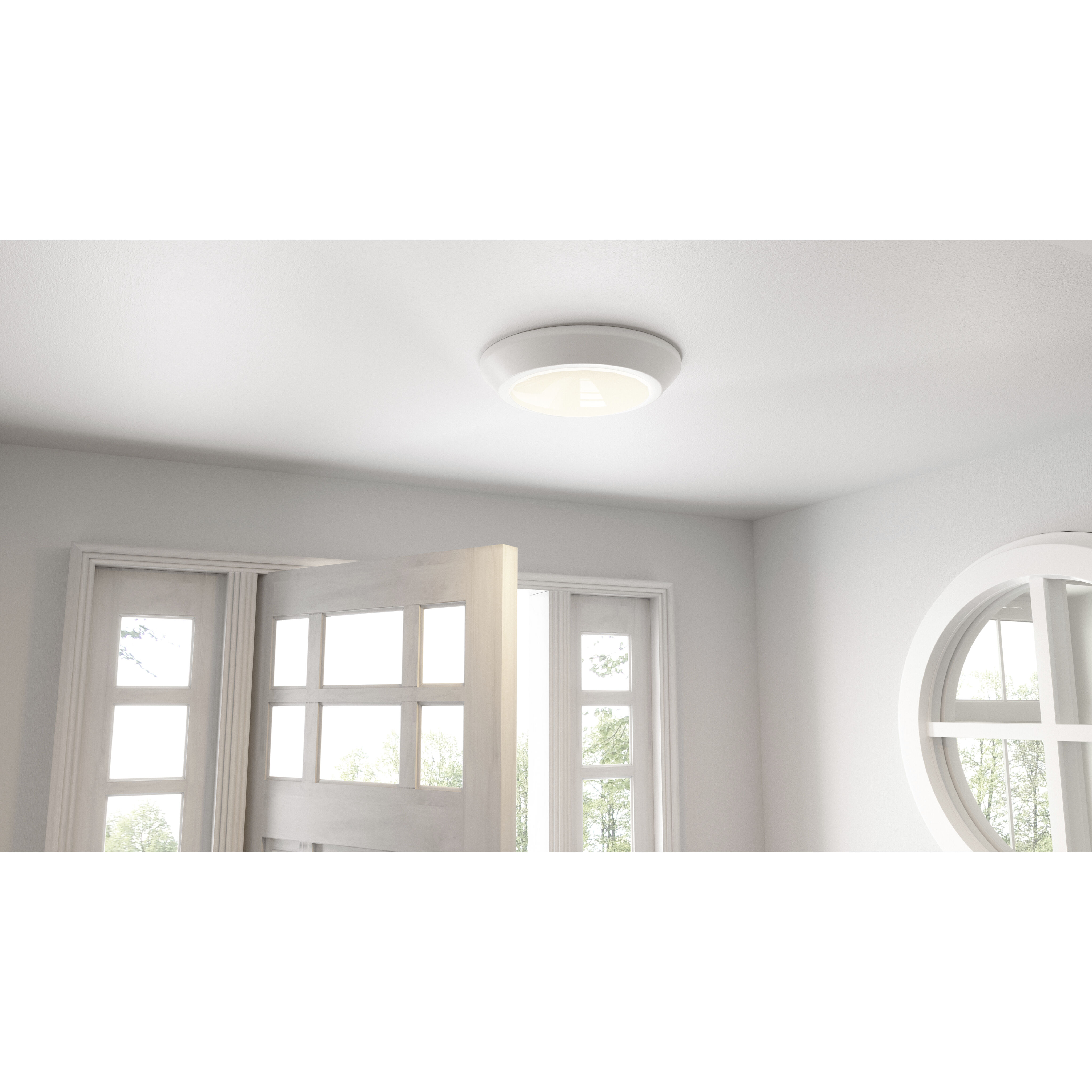 Verge LED 6 inch White Lustre Flush Mount Ceiling Light