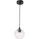 Cashel 1 Light 6 inch Black Pendant Ceiling Light