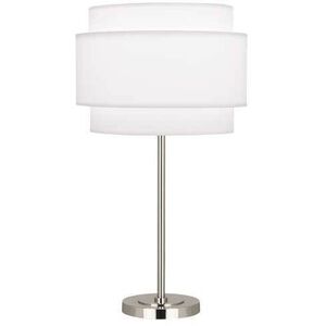 Decker 29 inch 150.00 watt Polished Nickel Table Lamp Portable Light