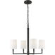 TOB by Thomas O'Brien Danica 4 Light 27 inch Aged Iron Chandelier Ceiling Light