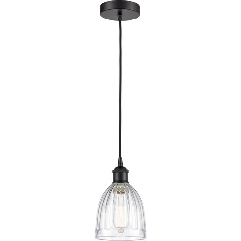 Edison Brookfield LED 6 inch Matte Black Mini Pendant Ceiling Light