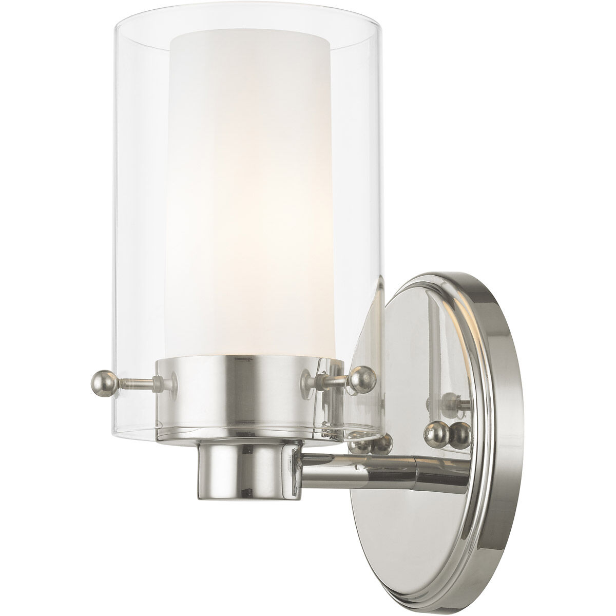 Manhattan 1 Light 5 inch Polished Chrome Bath Vanity Wall Light