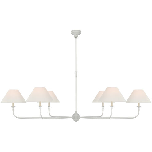 Thomas O'Brien Piaf LED 72 inch Plaster White Chandelier Ceiling Light, Oversized