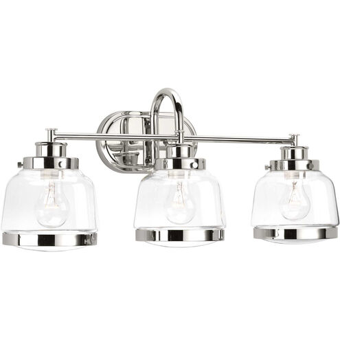 Judson 3 Light 26 inch Polished Nickel Bath Vanity Wall Light