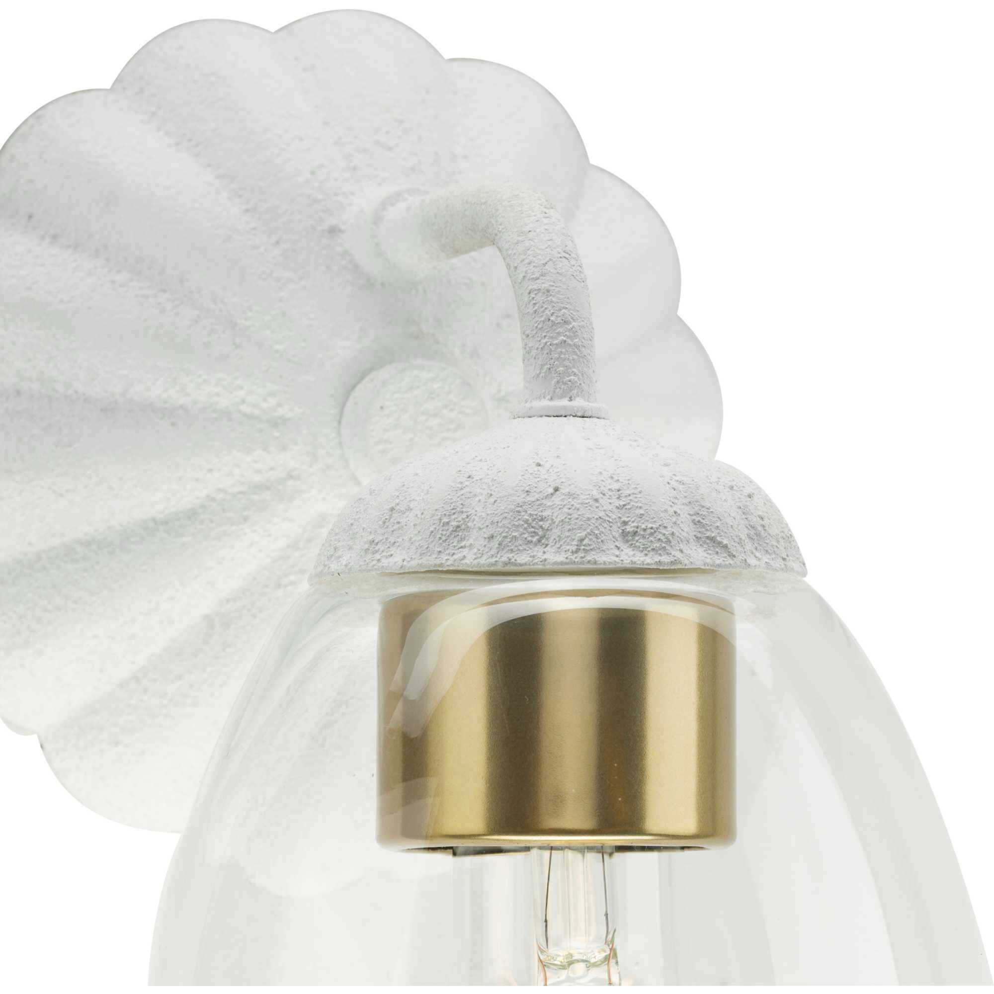 Quillan 1 Light 5 inch White Plaster Bathroom Vanity Light Wall Light