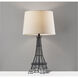 Eiffel 25 inch 60.00 watt Black Table Lamp Portable Light, Simplee Adesso