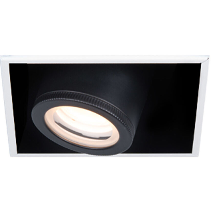 Silo Multiples LED White Black Recessed Lighting in 2700K, White/Black