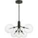Contemporary LED 26.75 inch Oil Rubbed Bronze Chandelier Ceiling Light