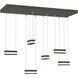 Art + Alchemy Stacks LED 9.4 inch Dark Smoke Pendant Ceiling Light