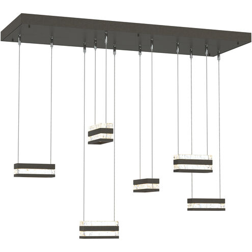 Art + Alchemy Stacks LED 9.4 inch Dark Smoke Pendant Ceiling Light