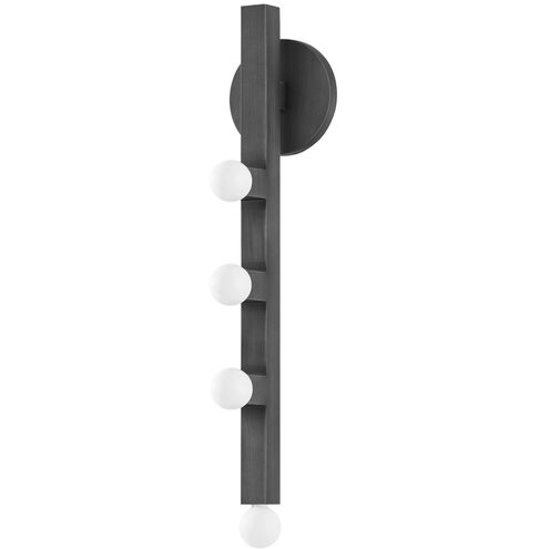 Sutter 4 Light 4.75 inch Graphite Wall Sconce Wall Light