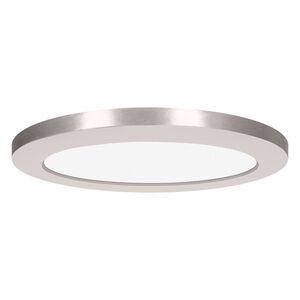 ModPLUS LED 7 inch Brushed Steel Flush Mount Ceiling Light, Round