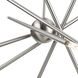 Soho 12 Light 36 inch Brushed Nickel Chandelier Ceiling Light
