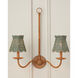 Annabelle Teal Tapered Chandelier Shade, Suzanne Duin Collection