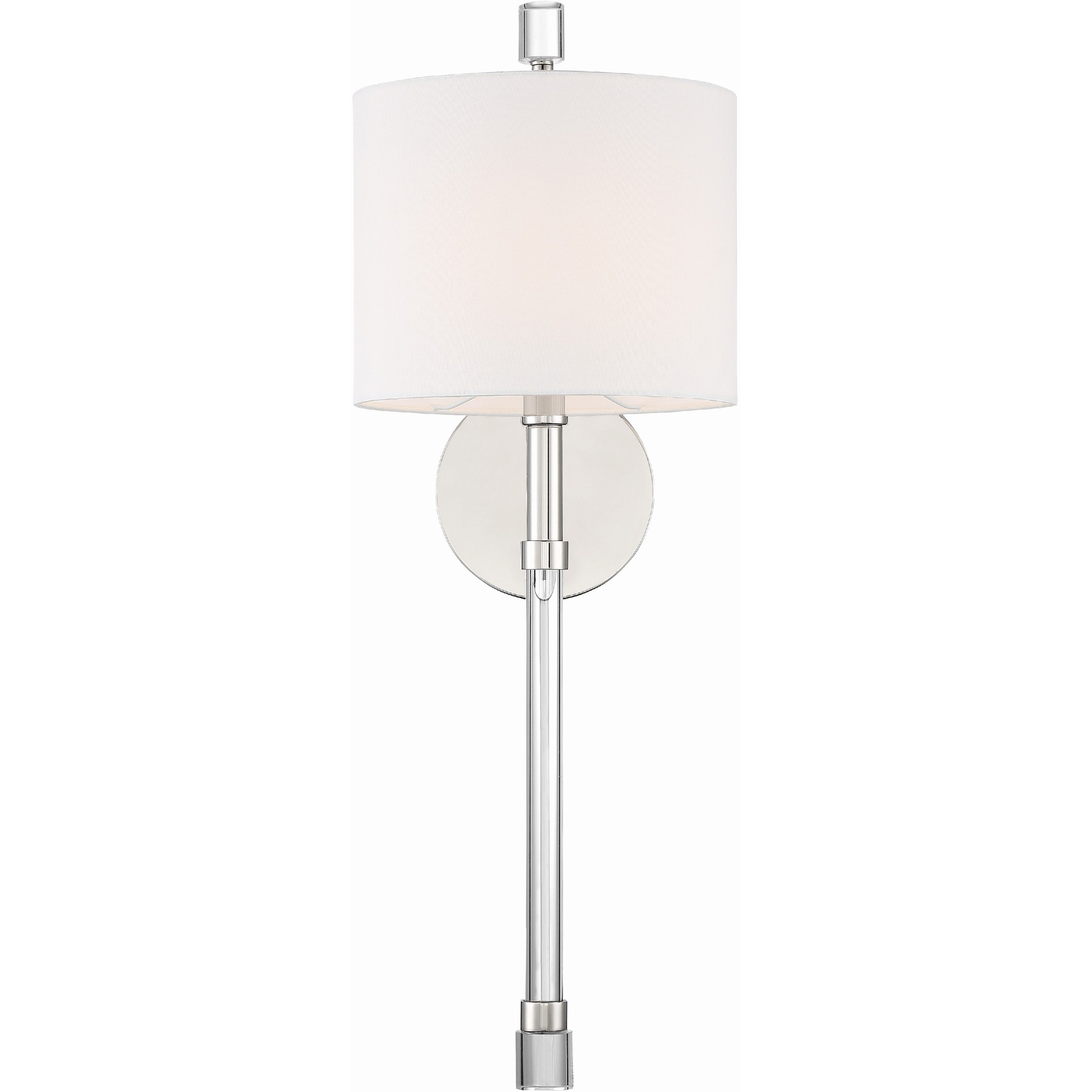 Rachel Bath Sconce Wall Light in Polished Nickel