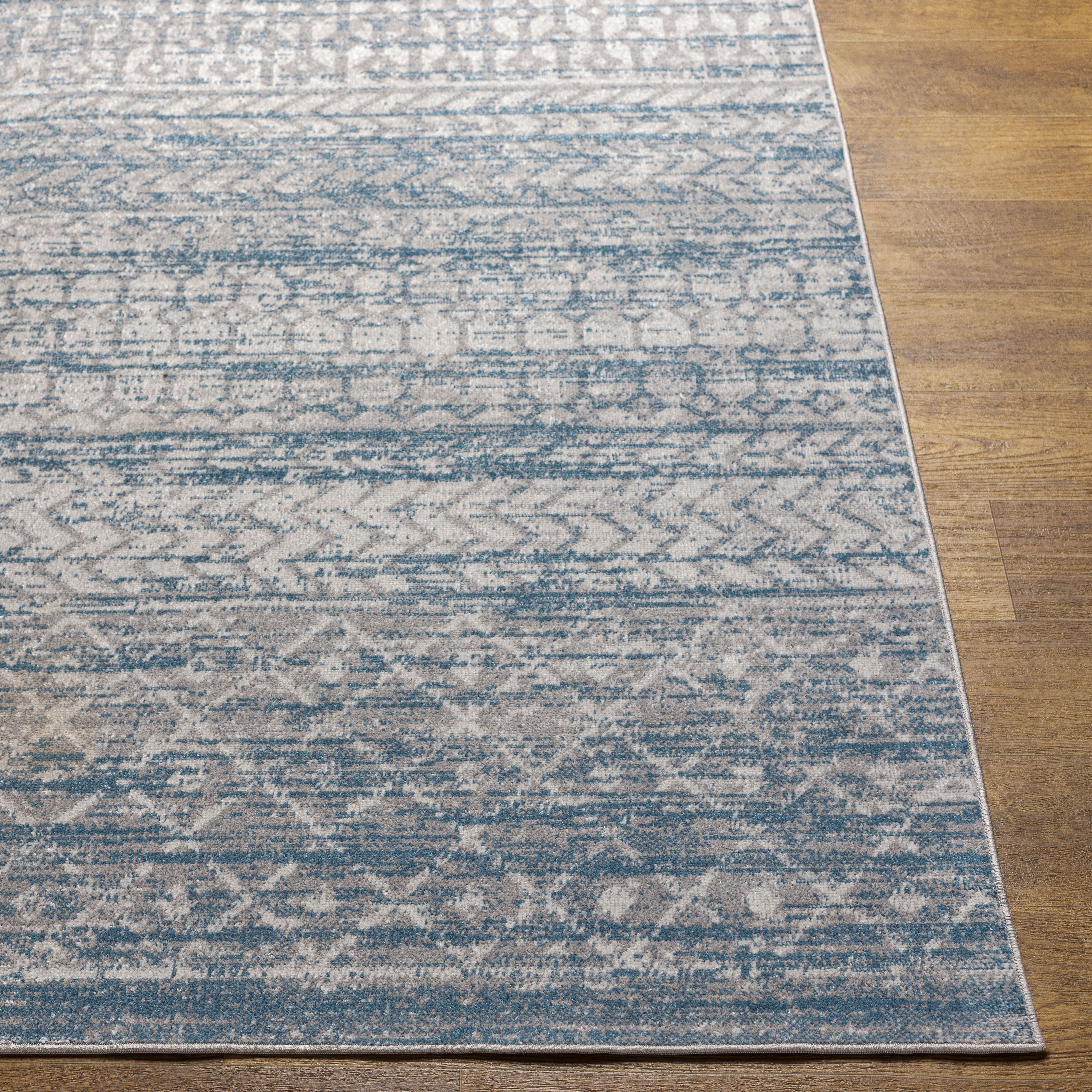 Lavadora 87 X 31 inch Blue Rug in 2.5 x 8, Runner