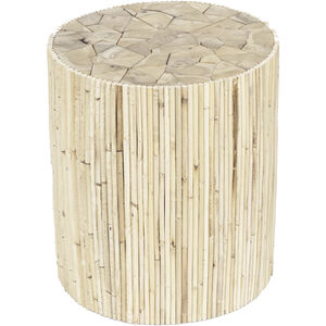Toleno 18 inch Natural Accent Stool, Round