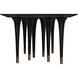 Romeo 95 X 42 inch Hand Rubbed Black Dining Table