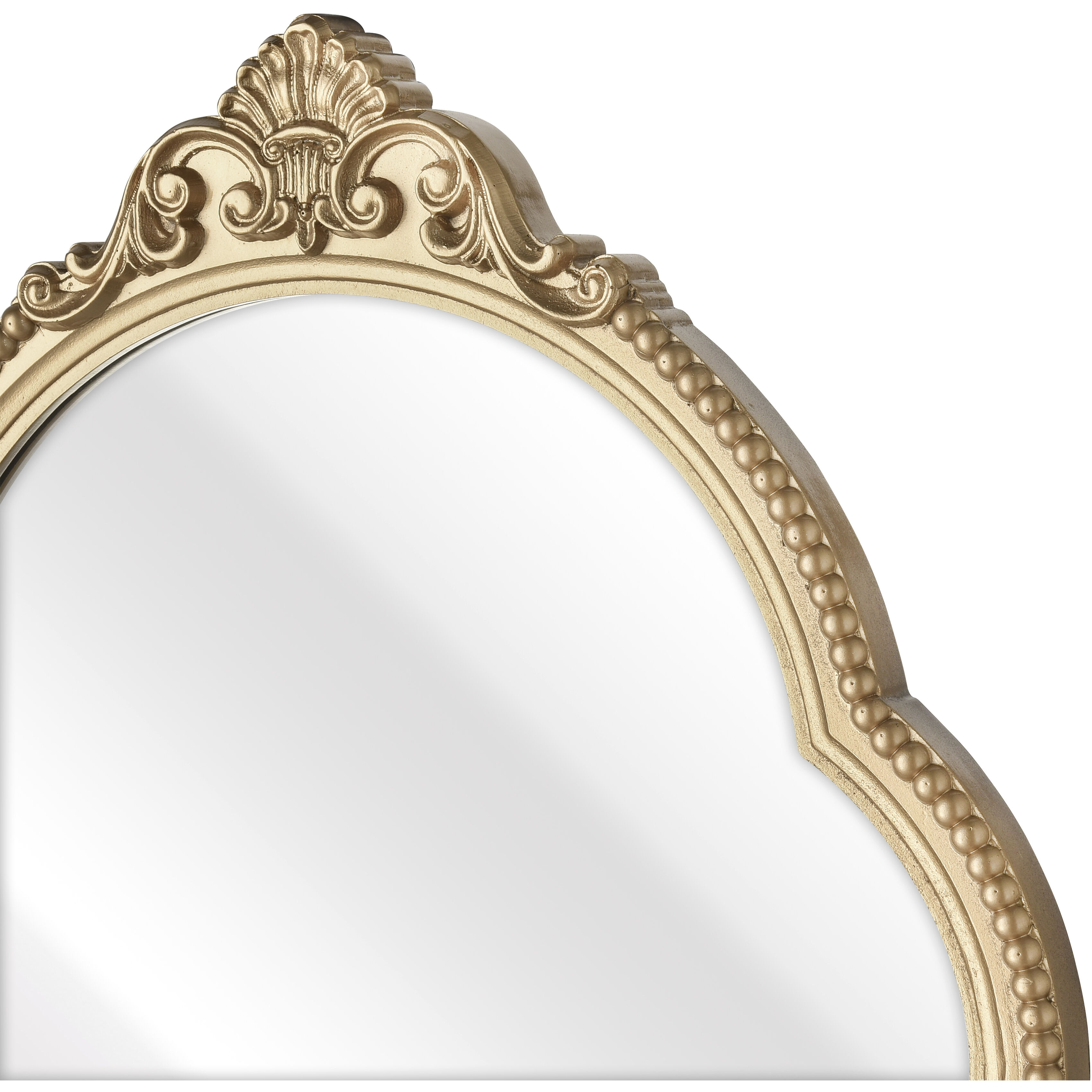 Loni 33.75 X 20.75 inch Gold with Mirror Wall Mirror