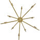 Austen 10 Light 30 inch Lacquered Brass Chandelier Ceiling Light