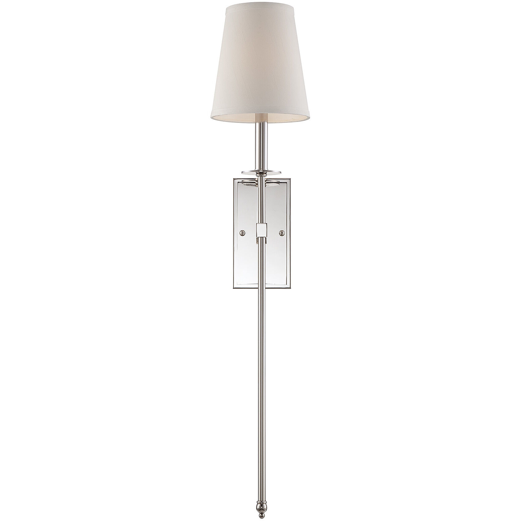 Monroe 1 Light 6.75 inch Polished Nickel Wall Sconce Wall Light, Essentials