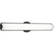 Jade LED 24 inch Black Bath Vanity Light Wall Light