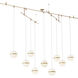 Sean Lavin Mini Hanea LED Natural Brass Chandelier Ceiling Light