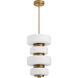 Favo 13.5 inch Brushed Brass Pendant Ceiling Light