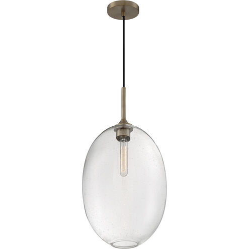Aria 1 Light 11.63 inch Burnished Brass Pendant Ceiling Light