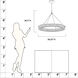 Velaris LED 36.25 inch Legacy Brass Pendant Ceiling Light
