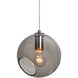 Maestro 1 Light Satin Nickel Pendant Ceiling Light