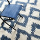 Frontier 132 X 96 inch Navy/Cream Handmade Rug, Wool