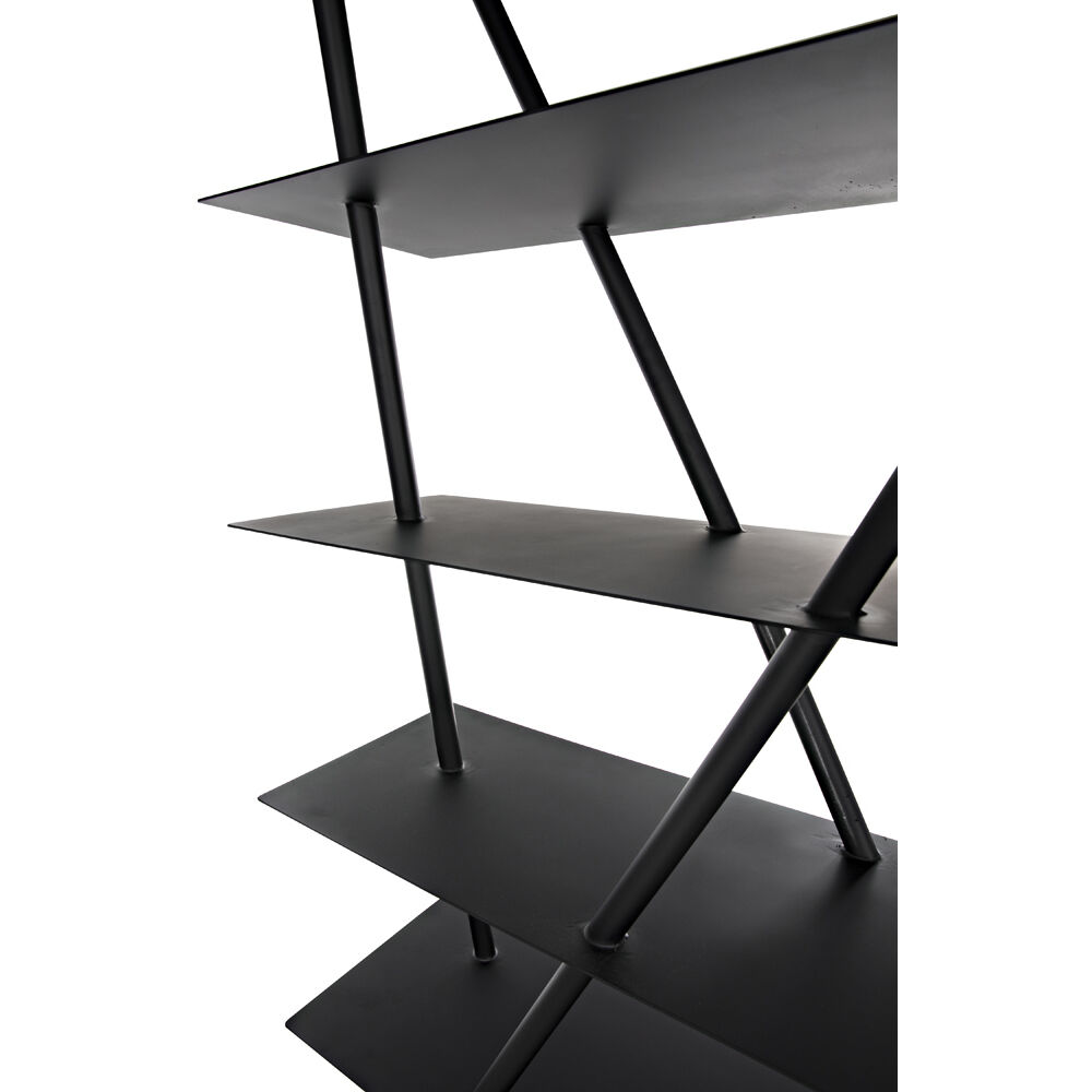 Siddhartha Matte Black Bookcase
