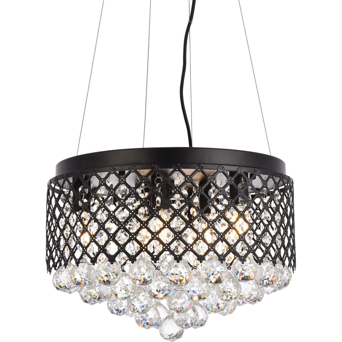 Tully 6 Light 16 inch Black Pendant Ceiling Light