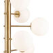 Aurelia LED 33.5 inch Brass Chandelier Ceiling Light