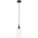 Art Glass 1 Light 6 inch English Bronze Mini Pendant Ceiling Light