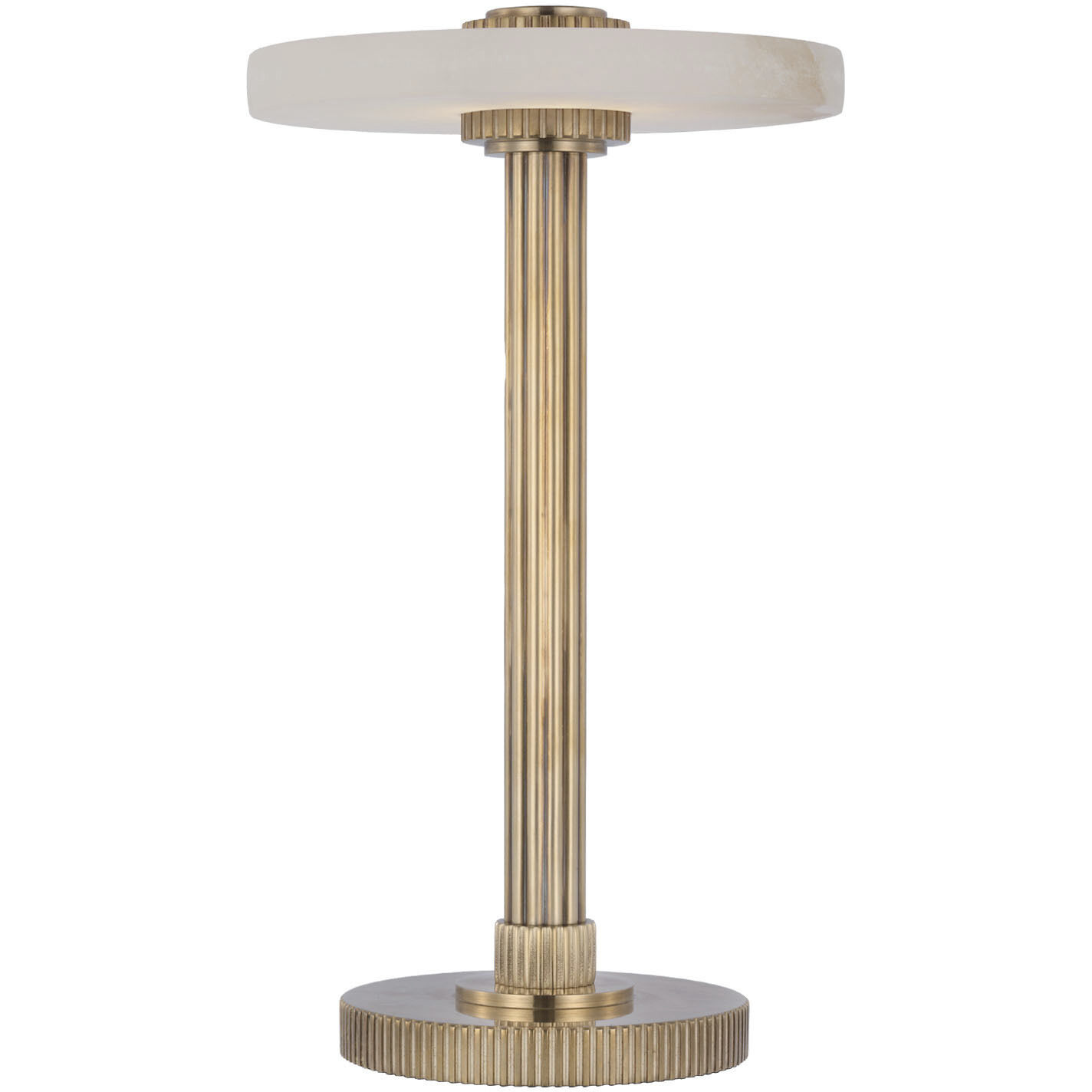 Visual Comfort Aran 8.75 inch 2.00 watt Hand-Rubbed Antique Brass and Alabaster Rechargeable Accent Lamp Portable Light