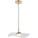 Percival LED 15.75 inch Aged Brass Pendant Ceiling Light