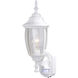 Rogers Park Textured White Outdoor Motion Sensor