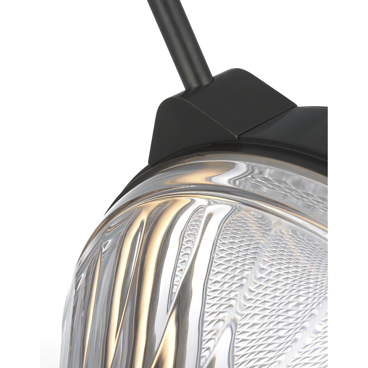 Waterford Copper Coast LED 15 inch Bronze Karo and Olive Cut Pendant Ceiling Light