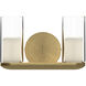 Birch Bath Vanity Light Wall Light in Brushed Gold